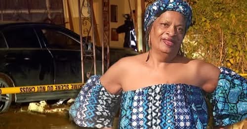 The crash occurred around 10:55 p.m., when police say a Mercedes sedan failed to negotiate a sharp 90-degree curve. The vehicle jumped the curb, struck Walker, and slammed into the front of her residence. Walker was transported to a local hospital.