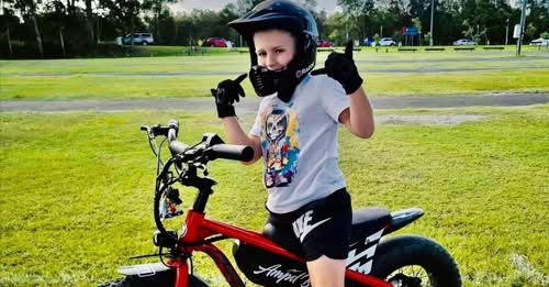 Zeke Hondow Mountain Creek, Queensland – A precious eight-year-old boy whose bright smile and boundless spirit were lost in an unforeseen accident involving two e-bikes