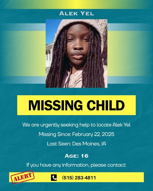 “Alek Has Been Gone Too Long”: Des Moines Community Urged to Help Find Missing Teen