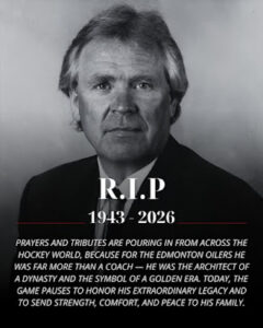 Glen Sather Edmonton Oilers Obituary — Legendary Oilers Coach and Dynasty Architect Glen Sather Passed Away at 82 — A SHATTERING LOSS FOR HOCKEY: The NHL Community Grieves the Passing of Glen “Slats” Sather; A Legacy of “Stolen Peace” and a Sport’s “Unfathomable Journey” of Mourning obituary