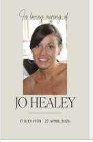 Jo Healey Victoria Obituary – Jo Healey The Unexpected Passing – Jo Healey A Heartbreaking Farewell to a Beloved Soul